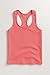 Kurve Premium Girls Seamless Supersoft Wide Strap Comfortable Racerback Tank Top for Kids, Dance Class, Yoga Class, Gymnastic Class, (Made with Love in The USA), Neon Coral, Age 4-7