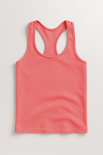 Image of Kurve Premium Girls Seamless Supersoft Wide Strap Comfortable Racerback Tank (Made with Love in The USA)