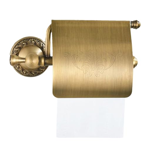 Portarrollos de papel higiénico de pared y organizador de baño retro 2