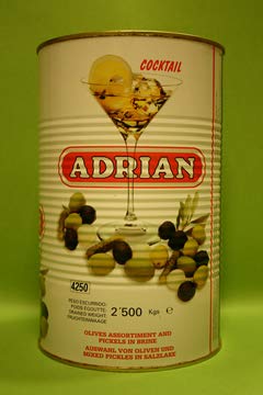 Cocktail de Aceitunas y Encurtidos Sabor Anchoa 2,5 Kg