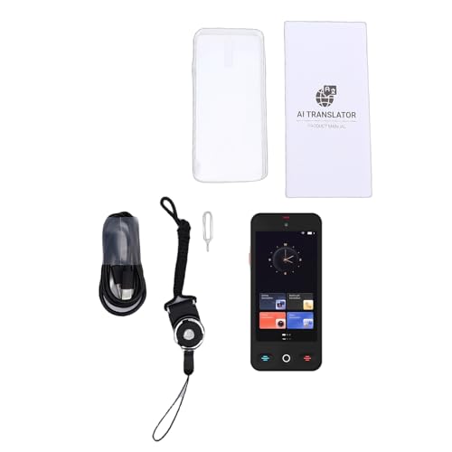 Fafeicy AI Translator Device, S10 Pro Multilingual Voice Translator with 148 Languages, 4.0 Inch HD Screen, Offline Photo Scan, Dual Mic, for Travel Study Business Video Calls