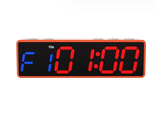 Cronómetro digital McbeAn con LED, reloj electrónico para deportes, 8 modos de fitness, diseño magnético trasero, batería de gran capacidad de 1500 mAh, compacto y portátil para entrenamiento en gimnasio en casa miniatura 1