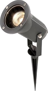 Knightsbridge Garden Spike Light, Die Cast Aluminium, Black,GU10 65mm