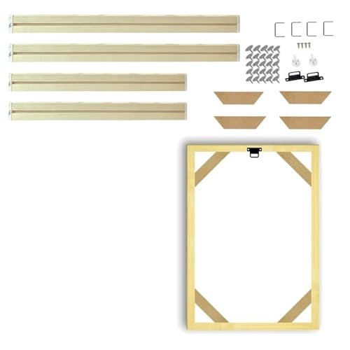 SHENJMAI Wooden Frame Canvas Stretcher Bars DIY Wood Photo Frame Picture Wall Art Canvas Paintings Poster Wooden Home Decor(Width 65cm,Height 20cm)