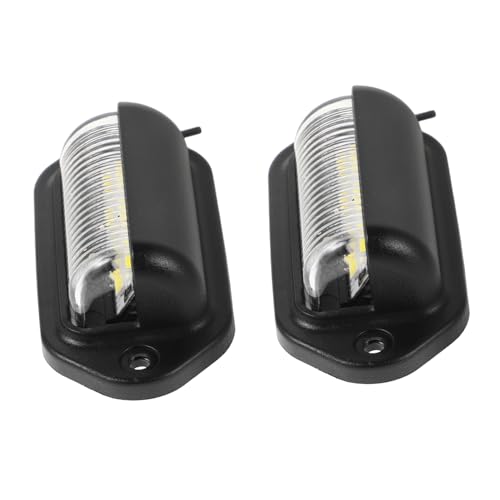 Ciieeo 2 pezzi Luci LED per Targa Auto Alta Luminosità Luci Marker per Camion e Compatibili con Rv e Veicoli Installazione Facile Illuminazione Intensa e Visibilità Ampia