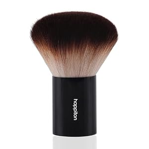 Kabuki Face Brush for Powder Foundation & Blush Blending & Buffing with Aluminum Handle