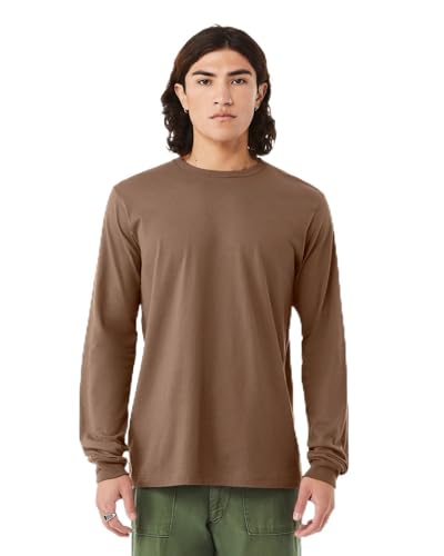 BELLA+CANVAS Unisex Jersey Long-Sleeve T-Shirt - Vintage Brown - Small