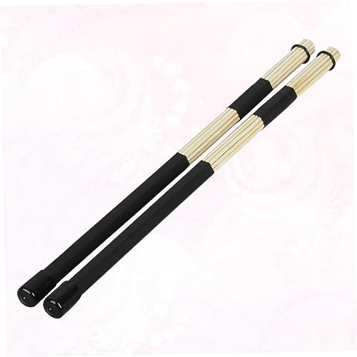 Juego de 2 baquetas de bambú para batería, accesorios musicales para percusión miniatura 7