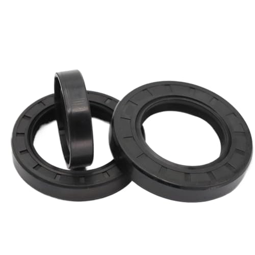 12x37x7 13x20x5 NBR Nitrile Rubber Dual Lip Spring TC Gasket Radial Shaft Oil Seal Compatible with Various Industrial Machinery and Automotive Applications(5Pieces 13x20x5)