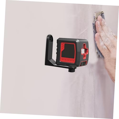 Soporte de pared para nivel magnético Holibanna ligero de plástico negro 4