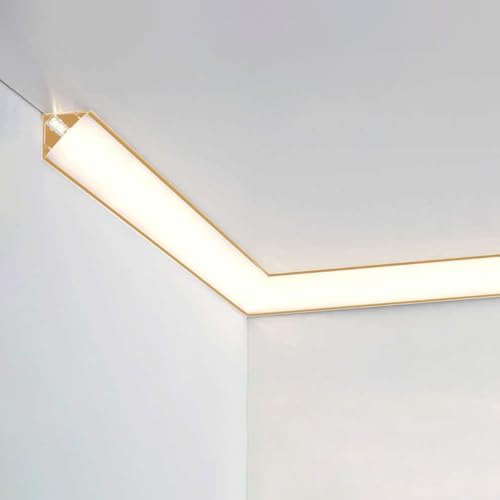 Corniche décorative pour éclairage indirect LED de chambre