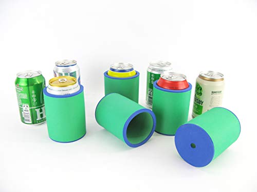 asiahouse24 Raffreddatore per bevande – Raffreddatore per birra – Raffreddatore per lattine standard da 0,33 l e 0,5 l in neoprene spesso per un migliore raffreddamento (set di 5 refrigeratori per