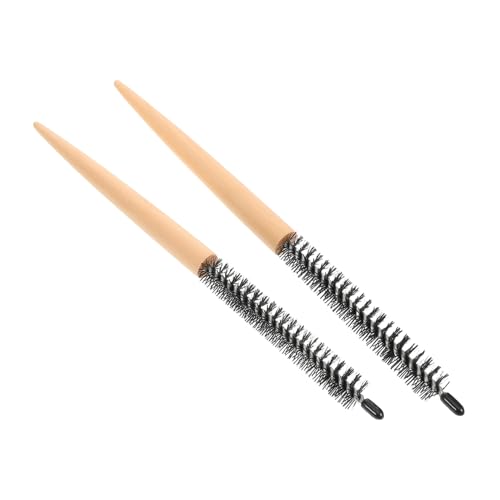 MOTHNUR 2 pièces Brosse Volumisante Petite à Dents Fines pour Coiffage Précis Effet Racines Relevées et Bouclage Compacte et Voyage Lot