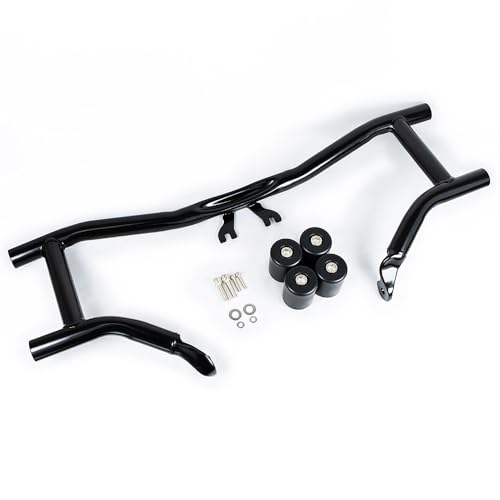 Engine Guard Flat-Out Bar for Harley-Davidson Touring Street Glide Road Glide Road King Electra/Ultra Models (2014-2025) (Black)