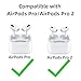 AirPods Pro & AirPods Pro 2 Replacement Ear Tips – Noise-Reducing Silicone Earbud Covers with Secure Fit & Portable Storage Plastic Bag (3 Pairs-White, Small)