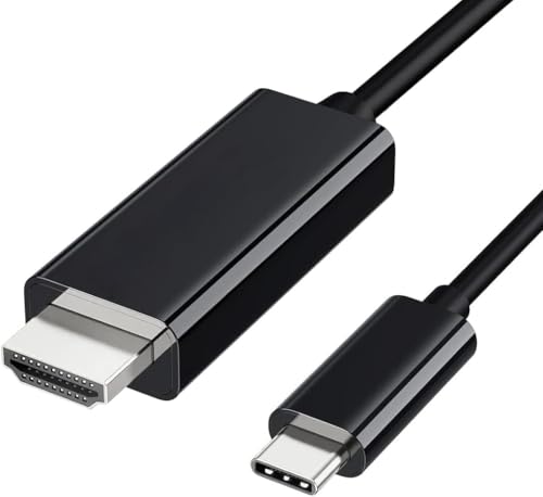 Image of ikis USB C to HDMI Cable 6Ft - 1.8M cable, [4K, High-Speed] USB Type C to HDMI Cable for Home Office, [Thunderbolt 3 /4 Compatible] for Chromebook,for MacBook Pro /Air 2023,for iPad Pro