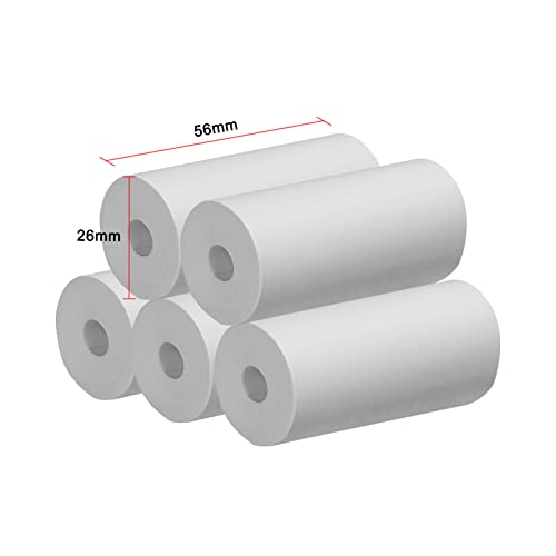 Wemay 5 Rolos de Papel Térmico Filme de Papel Tinta Impressão Instantânea Selfie Câmera Térmica Aces