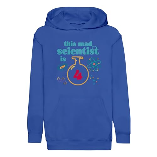 Cadeau anniversaire 4 ans science sweat à capuche enfant mad scientist
