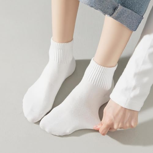 Womens Crew Ankle Socks 8 Pairs Thin Cotton Athletic Casual Socks for Women Gym Running Sports4