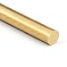 Sutemribor Brass Solid Round Rod Lathe Bar Stock, 1/2 Inch in Diameter 12 Inches in Length