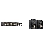 Polk Audio Signature Elite ES35 Slim Center Channel Speaker + ES10 Surround Loudspeakers Bundle - Hi-Res Audio Certified, Dolby Atmos & DTS:X Compatible