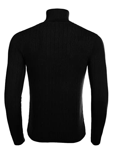 Men's Slim Fit Turtleneck Sweater Casual Sweater Classic Pullover Sweaters Long Sleeve3