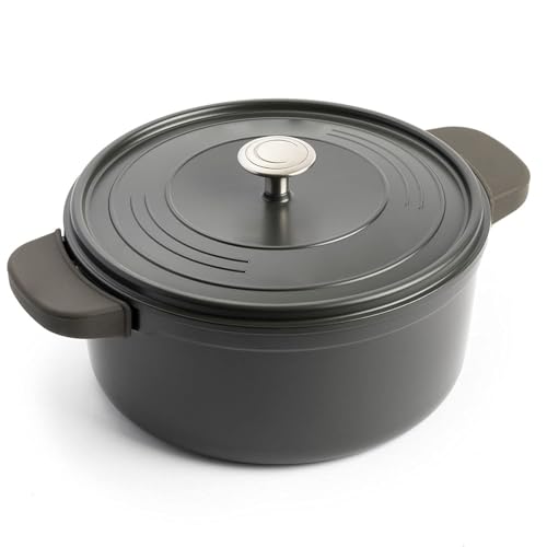 グリーンパン フェザーウェイト IH対応 ココットラウンド 22cm [グレー