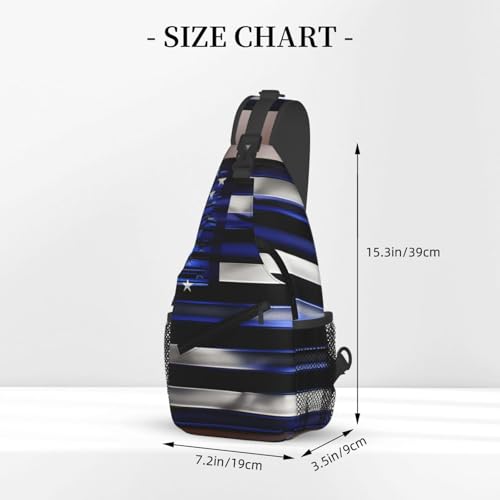 Mochila cruzada deportiva unisex color negro miniatura 3