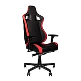 noble chair epic test Chaise de jeu parfaite et chaise de bureau ergonomique : la combinaison d'un cuir synthétique extra doux et élégant avec mousse froide assure une circulation de l'air optimale et un confort d'assise optimal