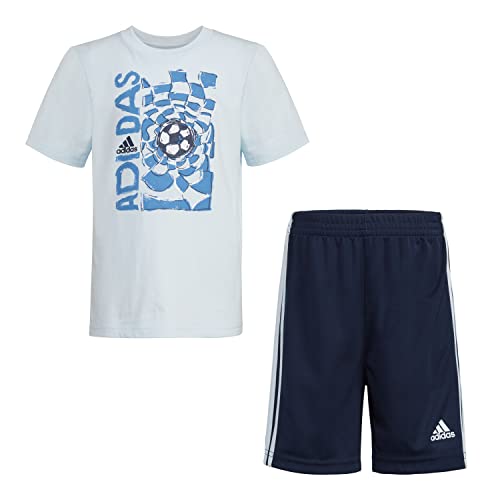 Image of adidas Baby Boy's Tee and Shorts Set (Infant)