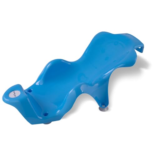 Image of Bumtum Baby Bath Sling & Seat - Plastic Bath Chair with Non-Slip Suction Base for Toddlers (Blue)