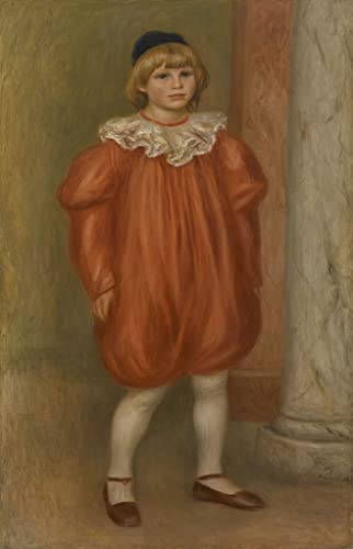 Tableau Claude Renoir en clown, impression graffiti de Pierre Auguste Renoir par SERENDIPITP 60x90
