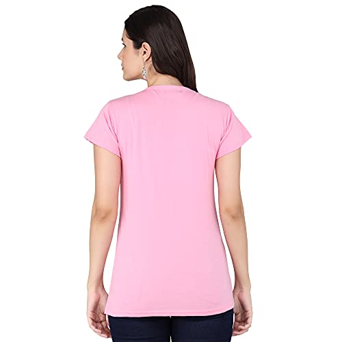 Image of FUNDAY FASHION Women & Girls Cotton Regular Fit Half Sleeves T-Shirt