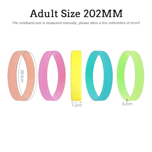 Custom Glow-in-the-Dark Silicone Bracelets Bulk | Personalized Mens & Women Wristbands | Stretchy, Durable, Waterproof | Perfect for Parties, Fundraisers, and Gifts,1,100 Pack2
