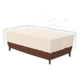 Tuyeho Patio Furniture Cover, Patio Rectangular Table Cover  (74 x 48 x 28 Inch) Rectangular Table O