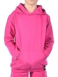 KMISSO Mädchen Kapuzen Pullover Hoodie 30322 Pink 146