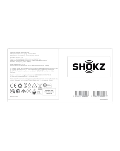 Image of SHOKZ OpenRun Bone Conduction Open-Ear Bluetooth Sport Headphones, Black (Pack of 2)