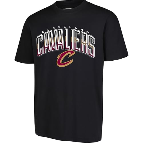 Ultra Game NBA Arched Plexi Tee for Men T-Shirt à Manches Courtes en plexiglas pour Homme, Noir, Medium