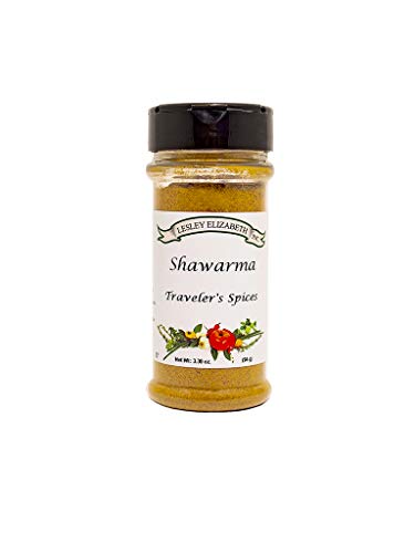 Image of Lesley Elizabeth Shawarma Traveler's Spices - Authentic Middle Eastern Shawarma Seasoning Blend for Chicken, Beef, Lamb & Vegetables | All-Purpose Gourmet Cooking & Grill Rub