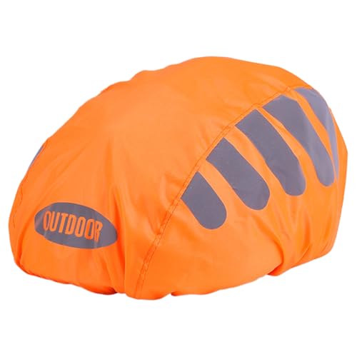 Generico Cubiertas Impermeables - Casco Reflectante, Lluvia Bicicleta, Equitación | Noche Deporte Exterior Protección Cabeza Antiviento Polvo Antidesgarros Seguridad Visibilidad Pieza Producto