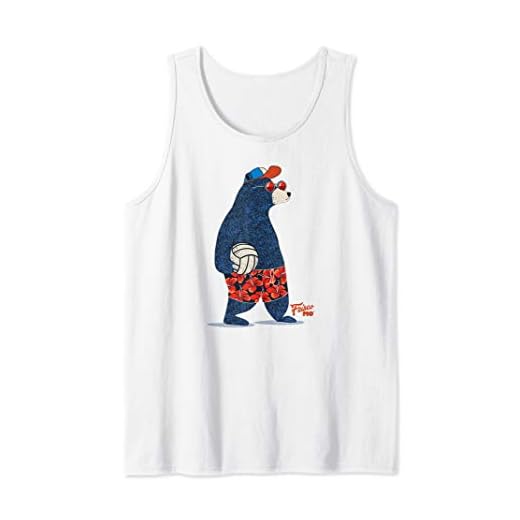 Beach Volleyball Bear Hawaiian Shorts Tank Top