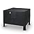 REDRICH Fire Pit Cover Square – Heavy Duty Outdoor Firepit Cover, Full Coverage Patio Outdoor Fireplace Cover, Dustproof Anti UV and Waterproof, 28’’L x 28’’W x 16’’H Black