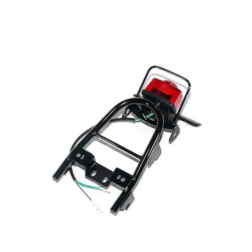 Feu Arrière Moto LED Puissant et Support d'Aile Robuste pour Mini Moto Z50