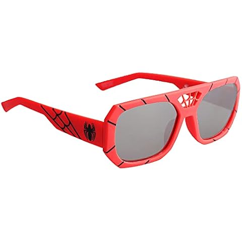 Sun-Staches Spider-man Child Sunglasses, UV400, Red Web frames, One Size Fits Most Kids Cover