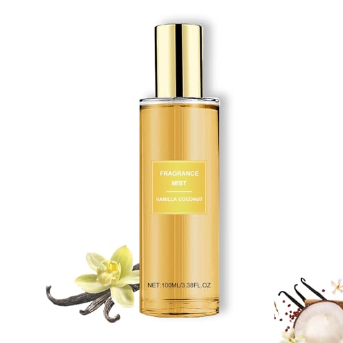 Profumo per La Pelle Alla Vaniglia,Profumo Vaniglia,Profumo per Capelli Donna, Profumo Concentrato Al Cocco E Vaniglia,Spray Profumato per Capelli E Corpo Alla Vaniglia (Vaniglia)