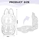 Silkwish Schutzhülle Anhänger Bag Charm für Vinyl Plush Toy Doll, Transparente Protective PVC-Tasche für Vinyl Plush Toy, Ausstellung Schützen Sie Ihre Puppe, Modern und Langlebig (Have a Seat)