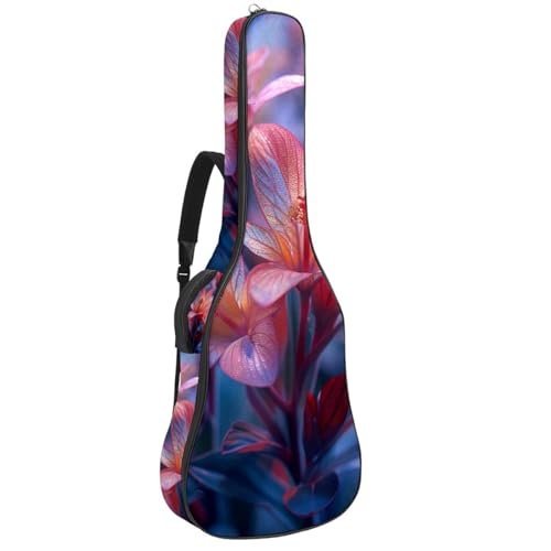 Sac pour guitare acoustique 101,6 cm étanche avec grand compartiment accessoires fleur multicolore