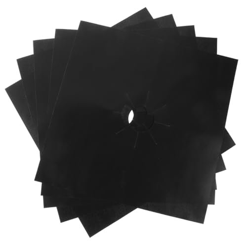 HOMSFOU 5 cuscinetti protettivi antiaderenti per fornelli a gas, lavabili per una facile pulizia, resistenti al calore, per e prevenzione di fuoriuscite di e disordine