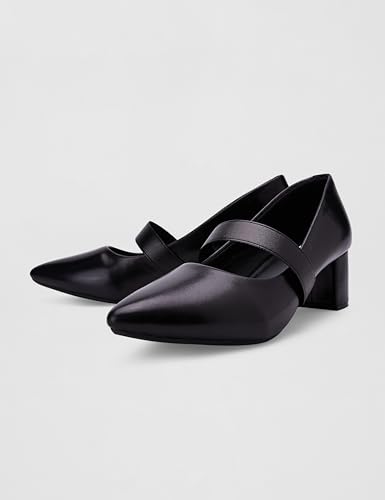 Image of ELLE Women's Mary Jane Style Block Heels Slip-On Pumps