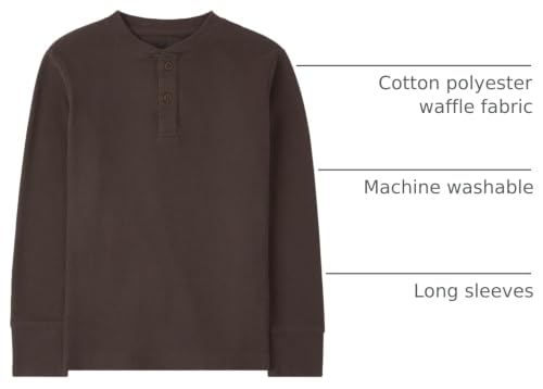 Image of The Children's Place boys Long Sleeve Thermal Henley Shirt
